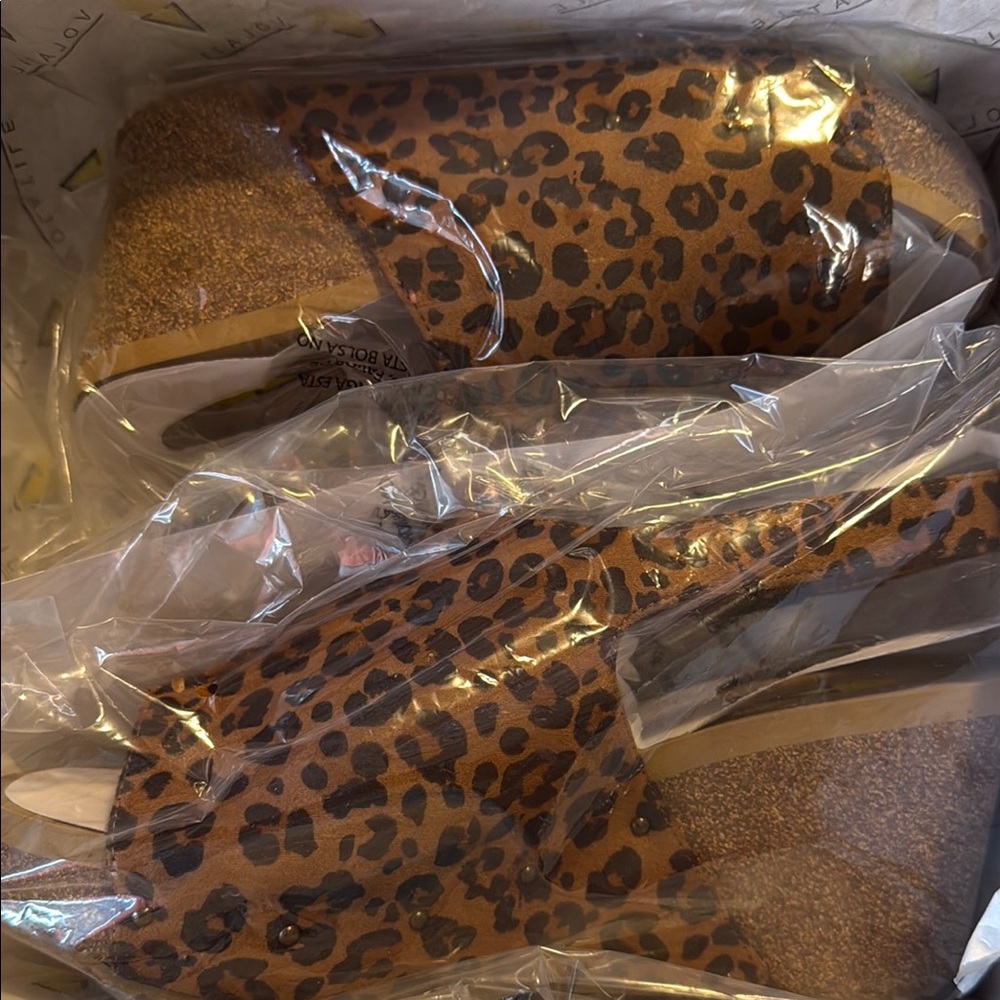 Volatile Leopard Print Wedges